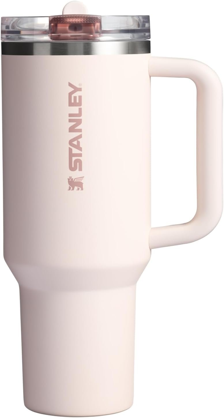 STANLEY Quencher ProTour Flipstraw Tumbler, 40 oz, Rose Quartz
