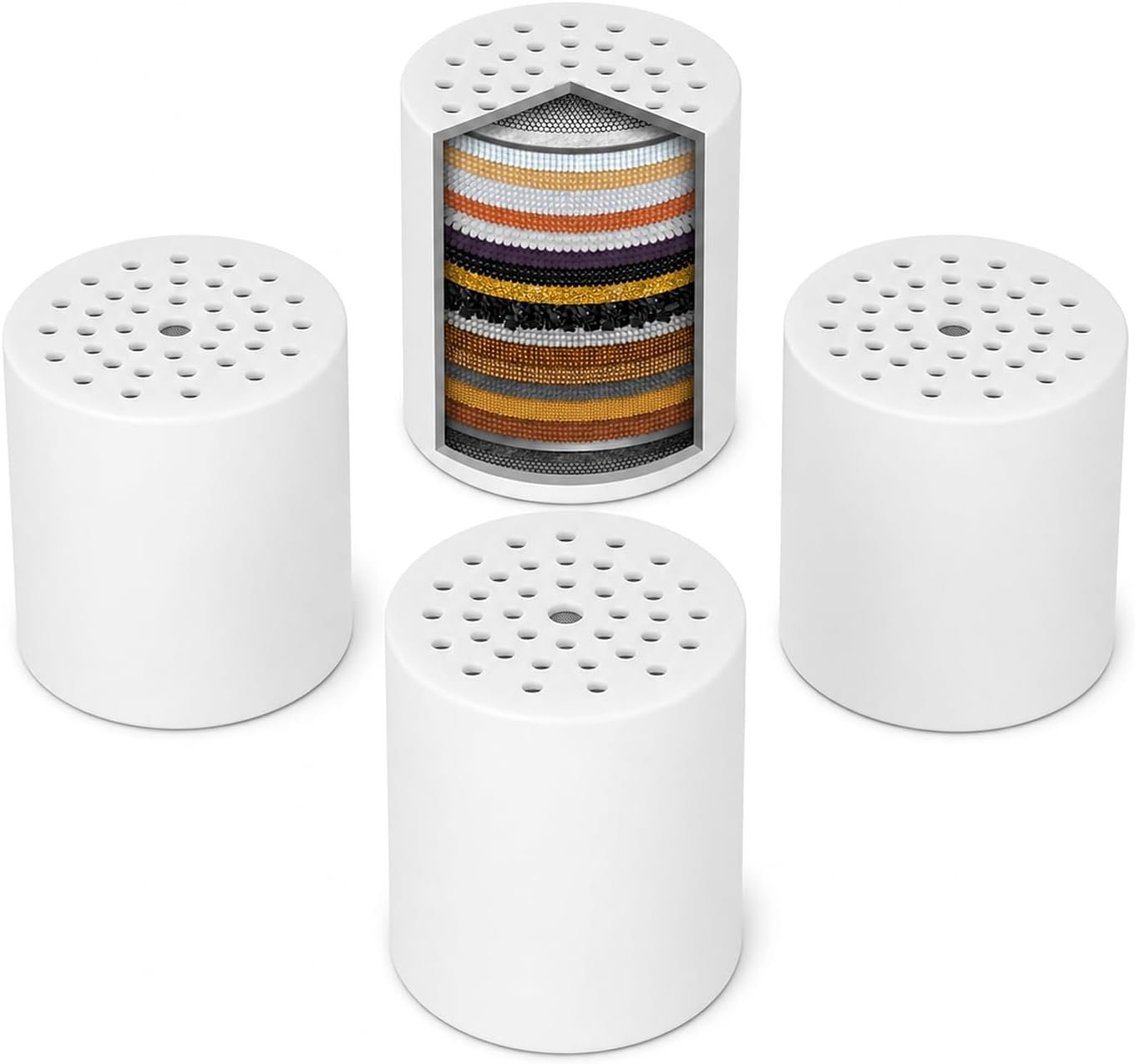 Shower Filter Replacement Cartridge, 4 Pack 20 Stage for Hard Water