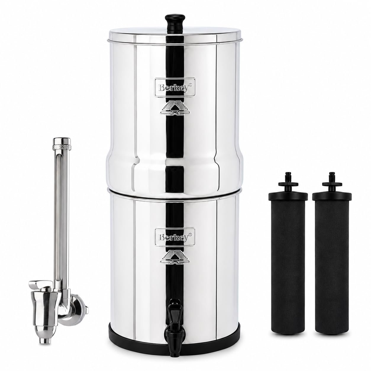 Big Berkey 2.25 Gal Gravity Water Filter System with Water View Spigot