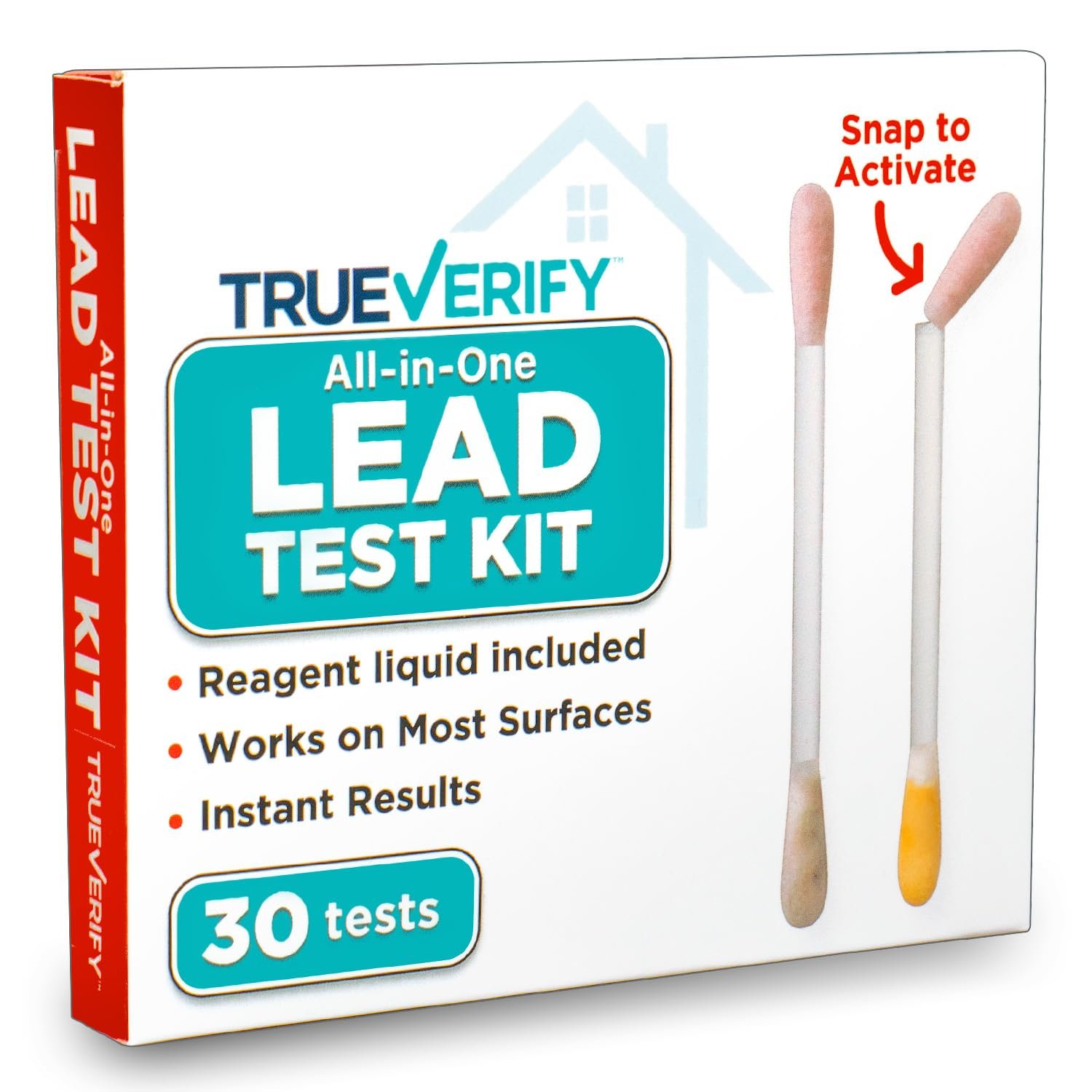 Lead Test Kit for Paint, Metal, Dishes, and Ceramics – 30 Testing Swabs