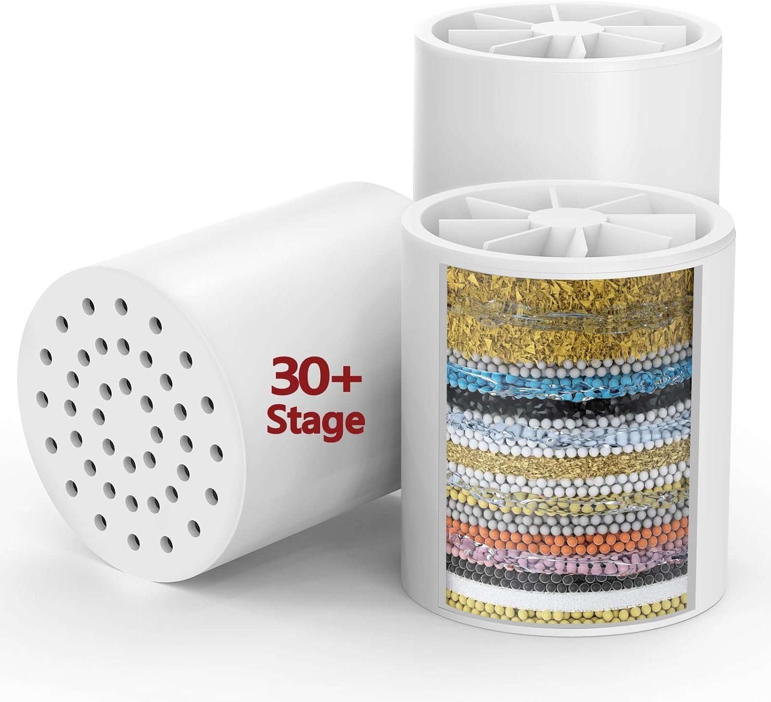 Longriver 3 Pack 33 Stage Universal Shower Filter Replacement Cartridge