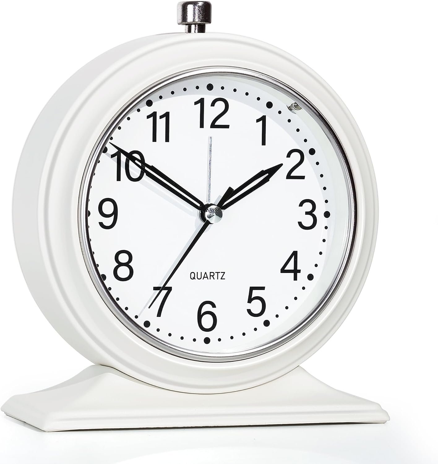 AYRELY® 5.5″ Vintage Metal Alarm Clock, Desk and Table Clock for Shelf
