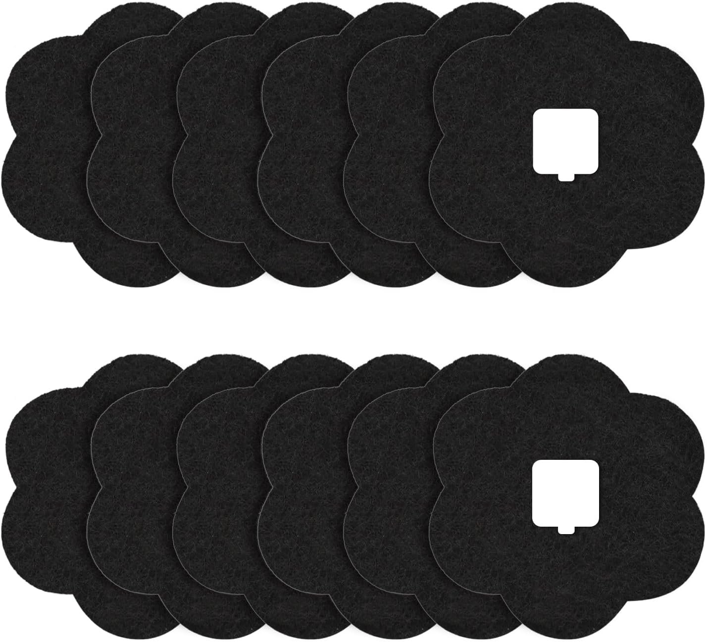 ENLOY 7.2 Inch Universal Trash Can Charcoal Filters Replacements 12 Pack