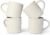 DeeCoo Matte White Coffee Mugs Set of 4, 12 Ounce Mug with Handles, Ceramic Stoneware Catering Coffee Cups, Porcelain Mugs Sets for Coffee, Tea, Hot Cocoa, Milk, Microwave and Dishwasher Safe