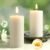 100% Beeswax Candles,Unscented White Bee Wax Candle,2×4 Inch,2 Pack,86 H