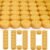 100 Pack Pure Beeswax Tealight Candles, Natural Unscented in Bulk, Yellow