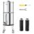 VEVOR Gravity-fed Water Filter System, 2.25G 304 Stainless-Steel Countertop System, Water Filtration System, Reduces Lead and up to 99% of Chlorine, with 2 Carbon Filters, Water Level Spigot, Stand