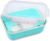 melii Glass Bento Box with Silicone Sleeve, Resistant Borosilicate, Airtight & Leakproof Locking Lid, Oven, Microwave, Freezer & Dishwasher safe, 25oz, Blue
