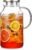 1 Gallon thickened Glass Pitcher with Lid and Spout, Borosilicate Glass Carafe for Hot/Cold Drink, Water Pitchers for Fridge, Extra Large Jug with Handle for Iced Tea, Coffee,Juice,Homemade Beverage
