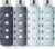 Mrsdry 18 oz Glass Water Bottles with Lids & Silicone Sleeves, 4-Pack