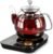 HHT Electric Tea Maker with Infuser, ±1℉ Precise Temperature Control, Glass Electric Kettle for Herbal,Flowers,Fruit Tea and Loose Leaf,BPA-Free,Auto Shut-Off,Brewing Program,Keep Warm,0.8L