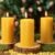 Beeswax Pillar Candles,Non-Toxic Honeycomb Bees Wax Candle for Home,Yellow