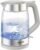 KRUPS Electric Kettle, 1.8-Qt (1.7L) Tea Kettle, 1500W with LED indicator, Hot Water Boiler, Auto Shut-off, Rapid 80-Second Cup Boiling, Safe Boil-dry Protection, Water Heater, Glass Carafe, Grey