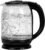 Household Electric Kettle, All 304 Stainless steel and No Plastic Contact, Automatic Shut-off,Borosilicate glass Visual Boiling, 2.0L Water Boiler & Tea Kettle Perfect For Tea & Coffee (Black)