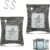 Bamboo Charcoal Bags Odor Absorber, 100g, 2 Packs, with Steel Hooks
