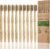 10 Pack Bamboo Toothbrushes,5 Soft 5 Medium Bristles for Adults Eco-Friendly Wooden Handle BPA-Free