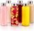 Brieftons Borosilicate Glass Water Bottles 18 Oz, 6 Pack, Dishwasher Safe, Leakproof Stainless Steel Lids, Clear Glass Bottles with Lids for Juice, Smoothies, Kombucha, Reusable Beverage Containers