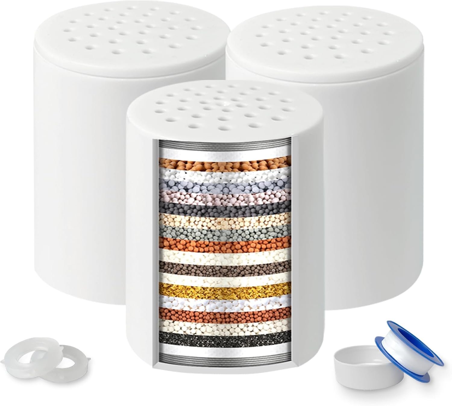 3 Pack 20 Stage Shower Filter Replacement Cartridge