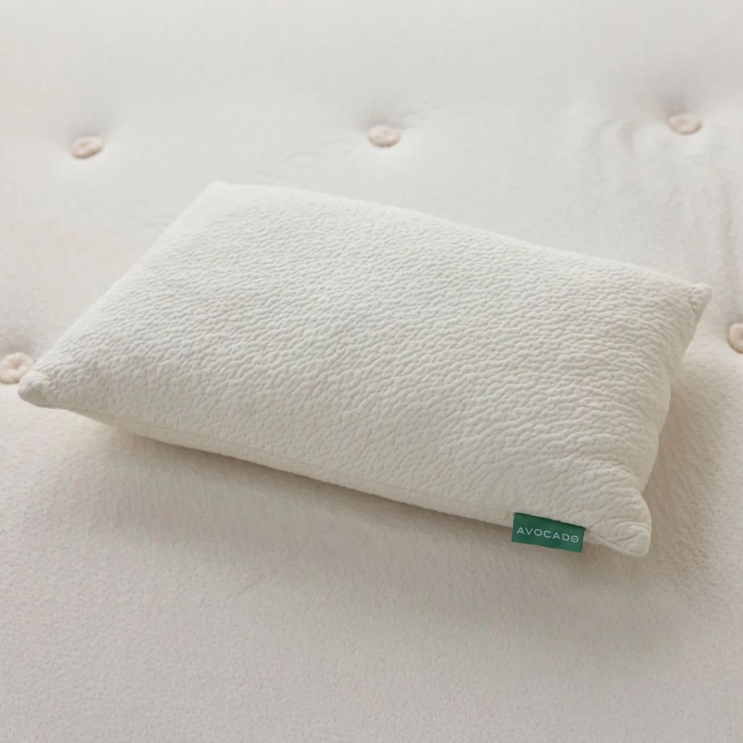 Avocado Organic Pillow Natural Latex Core with Kapok Fiber Fill (Queen (29″ x 19″))
