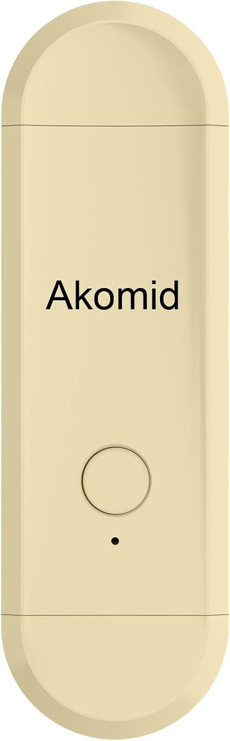 Akomid USB Rechargeable Book Light for Reading in Bed, 8 LEDs Bookmark Style Clip on, Eye-Cared Amber Light Mode for Kids, Blue Light Blocking, Stepless Dimming,Khaki