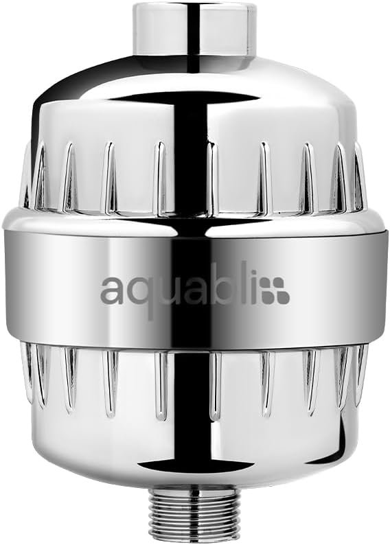 Aquabliss High Output Revitalizing Shower Filter – Reduces Dry Itchy Skin, Dandruff, Eczema, and Dramatically Improves The Condition of Your Skin, Hair and Nails – Chrome (SF100)