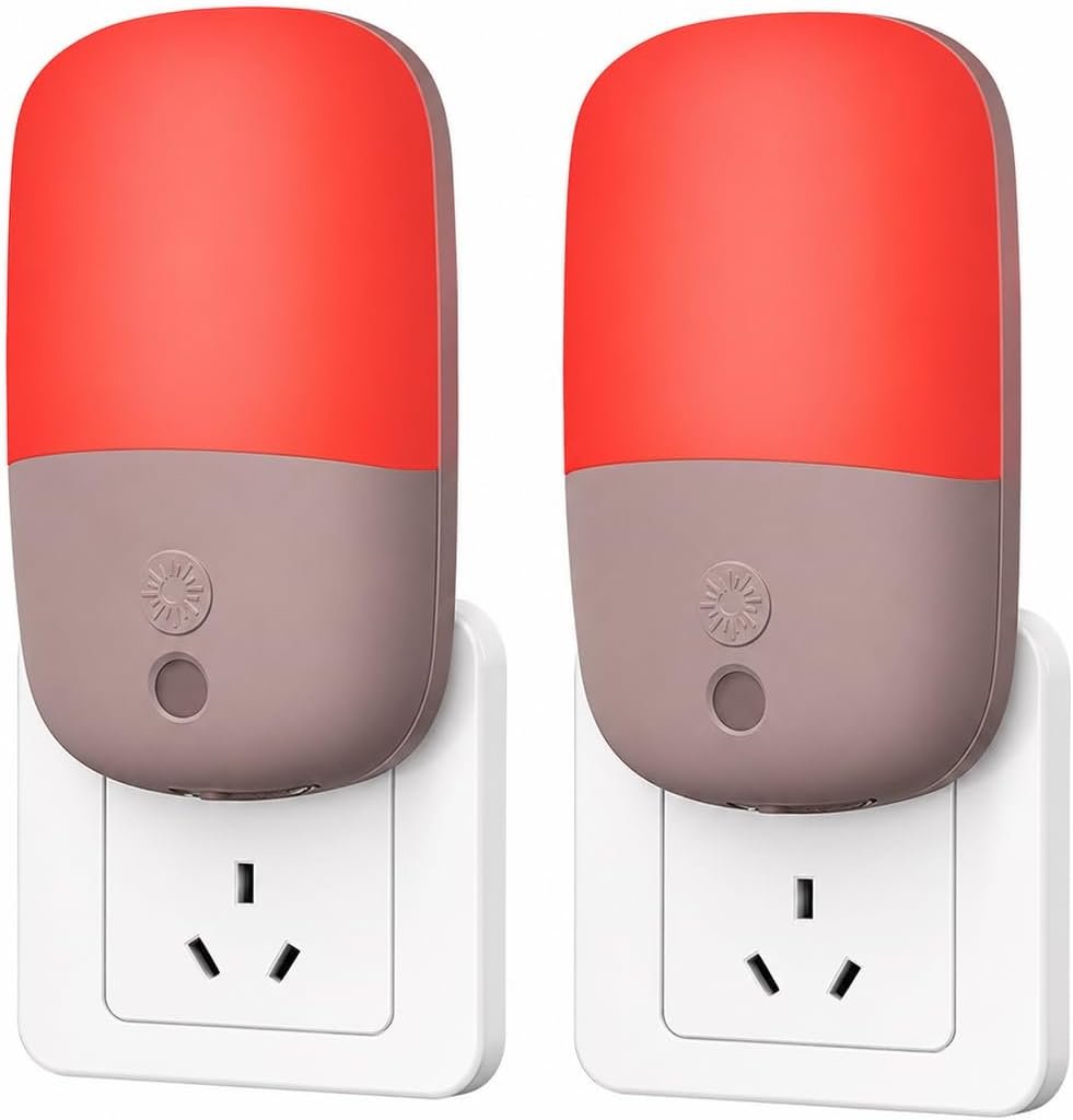 Sourcingbay 670nm Red Light Therapy Night Light, Sleep Aid Dimmable Lamp
