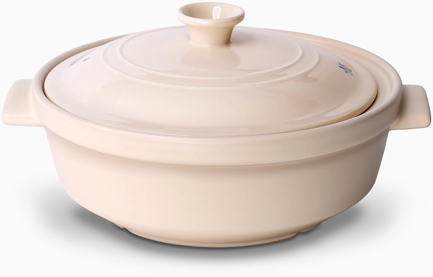Magnifique 5 Quart Flami Pot with Lid, Natural Clay Pot for Cooking, Non-Toxic PFAS-Free Ceramic Casserole Dish for Oven & Stovetop, Dutch Oven Style for Slow Cooking, Baking & Serving, Oatmeal
