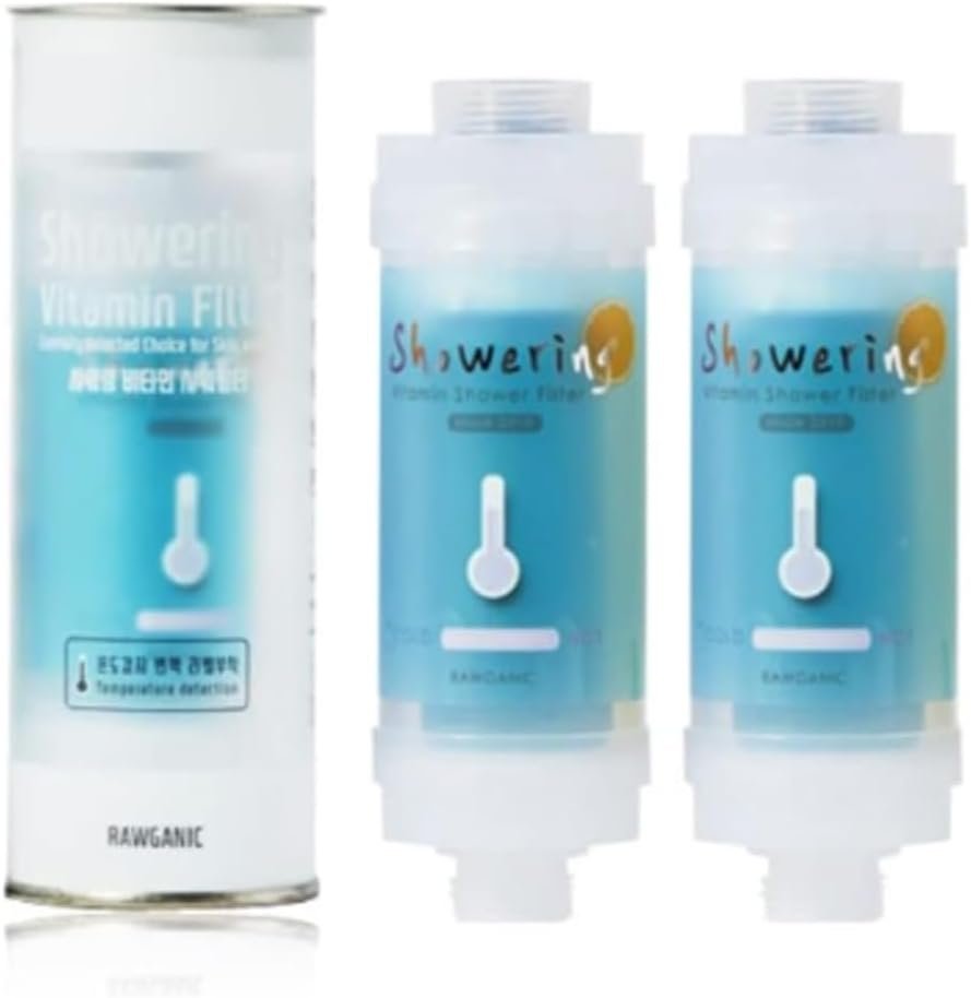 2 pack,Generic Vitamin C Shower Head Filter, Remove Chlorine & Impurities, Easy Installation, Filtered Shower Water for Healthier,Rosemary scented