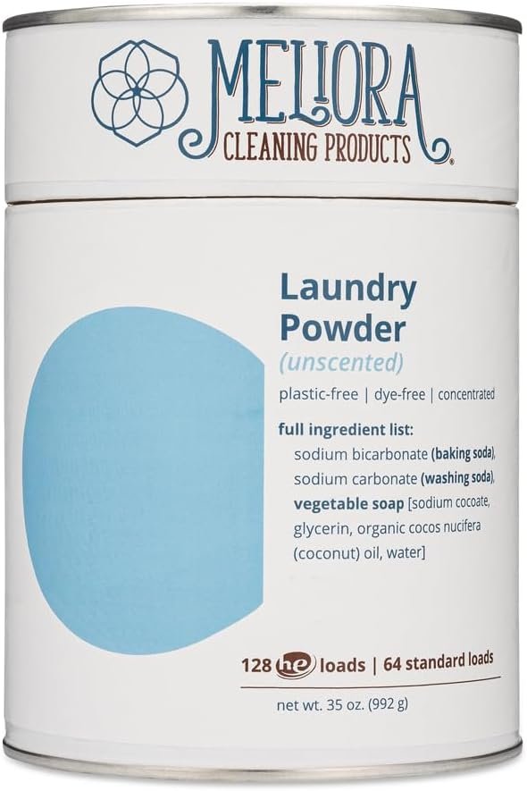 Meliora Cleaning Products Laundry Powder, Unscented