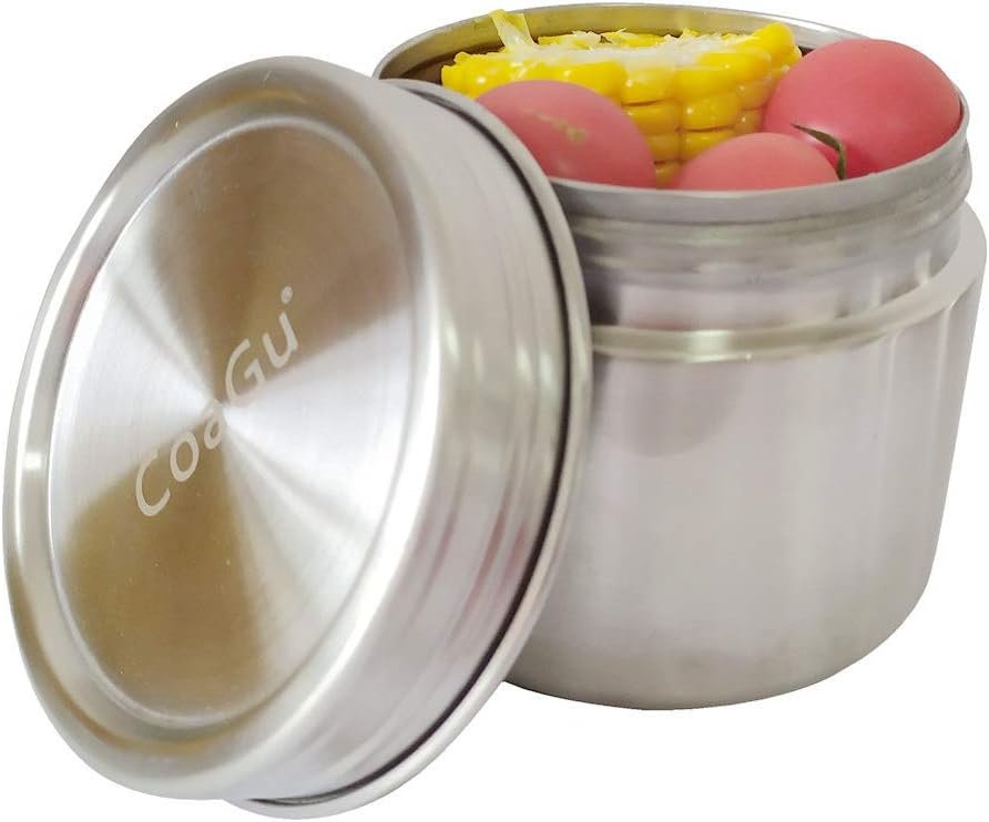 CoaGu 16oz Coffee Container: BPA-Free Airtight 18/8 Stainless Steel Lunch Container – Dishwasher Safe and Ideal for Coffee Storage
