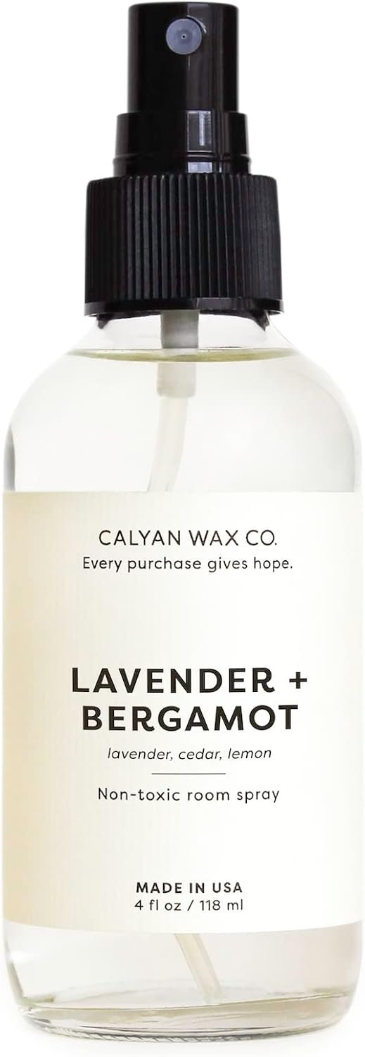 Calyan Wax Co. Lavender & Bergamot Room Spray – Natural Room Deodorizer
