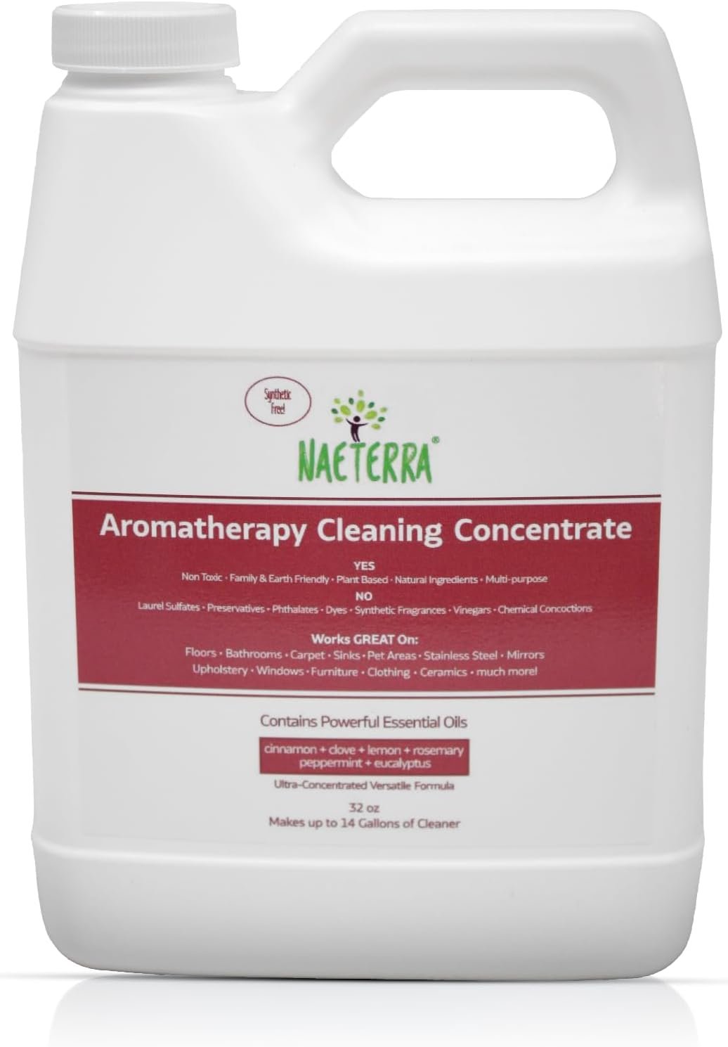 Naeterra Aromatherapy Cleaning Concentrate 32 oz, Makes 12 Gallons