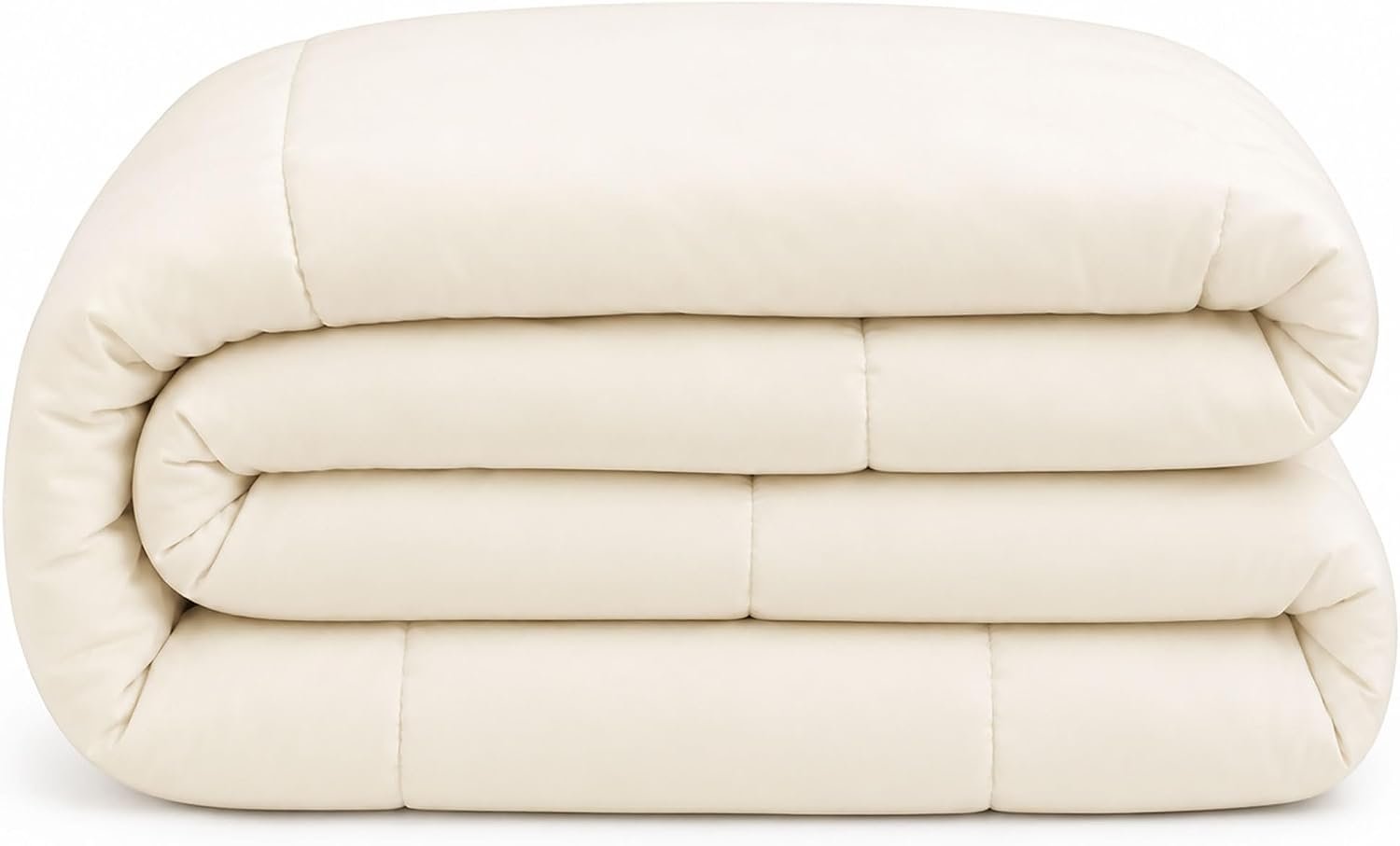 OrganicTextiles 100% Natural Australian Wool Mattress Pad with Organic Cotton Cover (Full Size), Moisture Wicking, Luxurious Soft Feel, Baffle Box Stitching, Temperature Regulation, Machine Washable