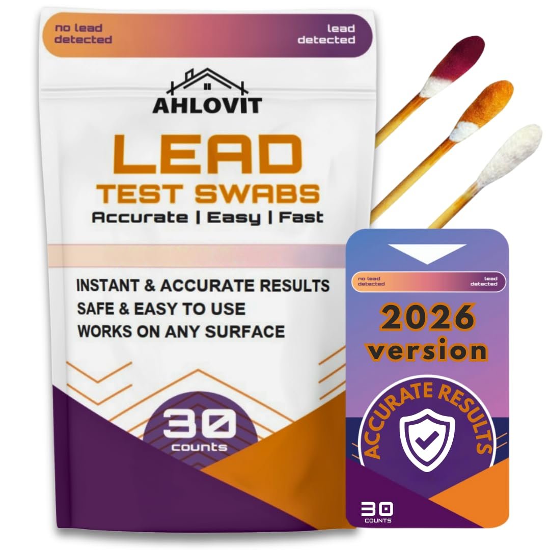 [30 pcs] Lead Test Kit – Fast & Accurate Lead Paint Test Kit for Home – Lead Test Swab for Dishes, Ceramics and Any Surface – Quick and Easy Lead Test Swabs – Instant and Reliable Results