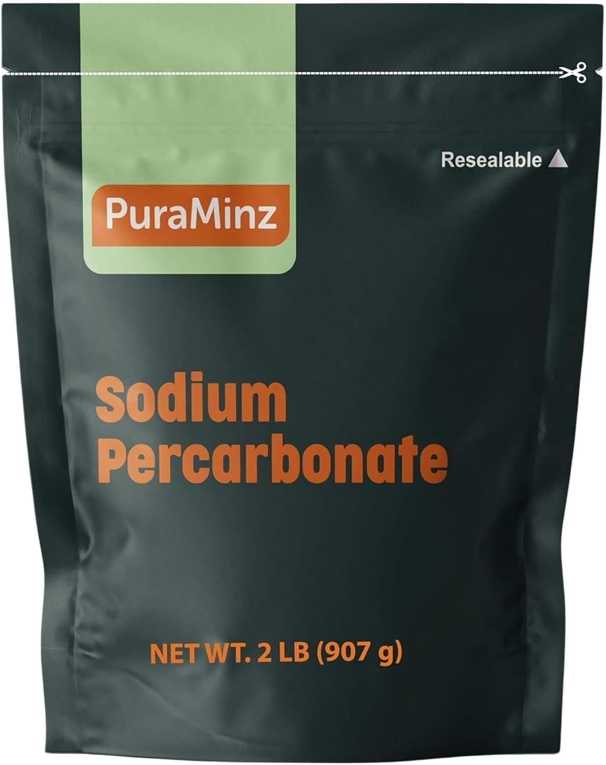 Sodium Percarbonate – 2 Pounds – Pure Oxygen Bleach Powder. Color Safe Stain & Grime Remover, Multi-Use Cleaner for Home & Laundry – Packed in Durable Resealable Packaging.