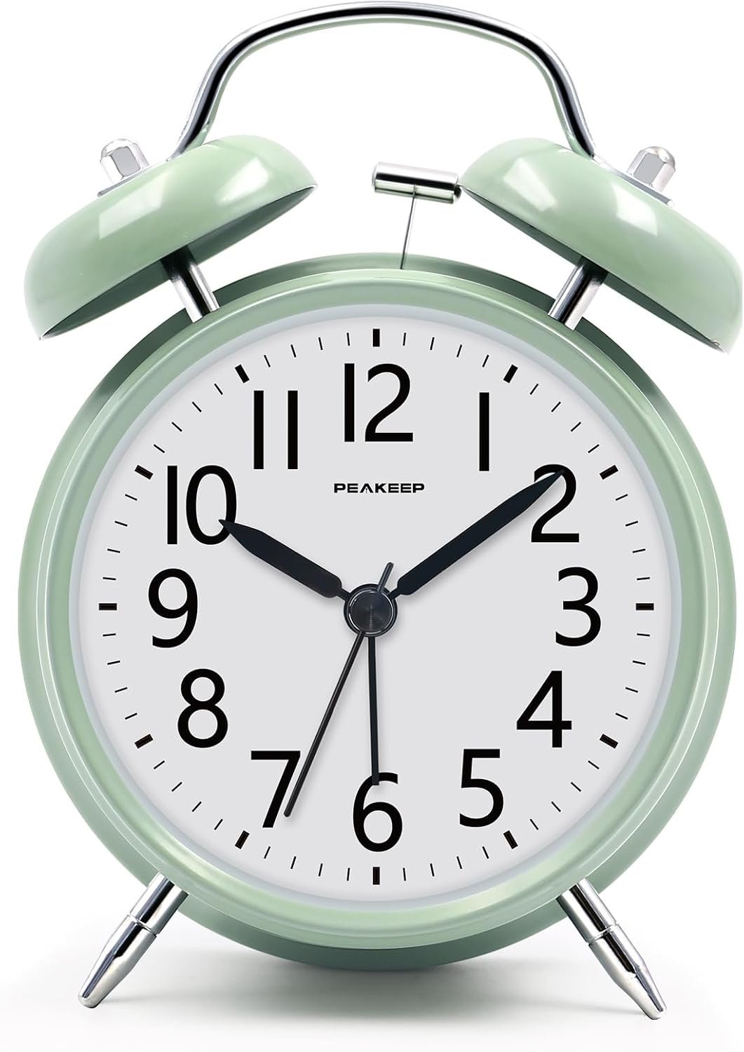Peakeep Loud Battery Alarm Clock for Heavy Sleepers Adults Kids