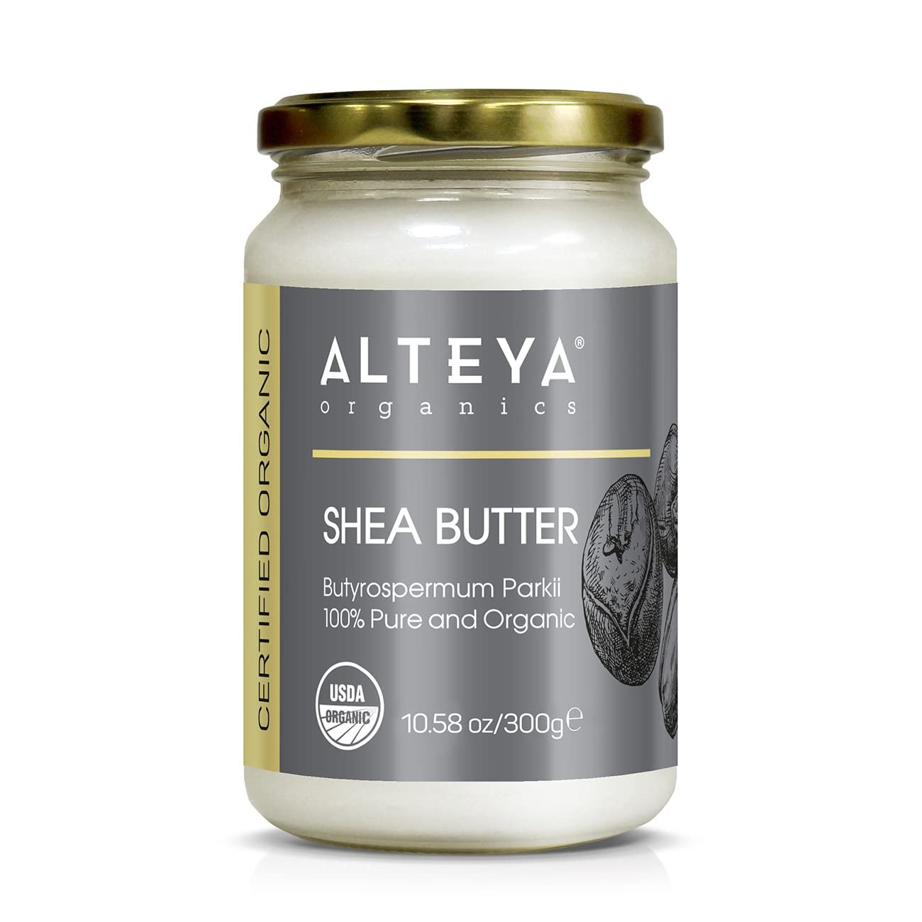 Alteya Organics USDA Organic Shea Butter 100% Pure Butyrospermum Parkii