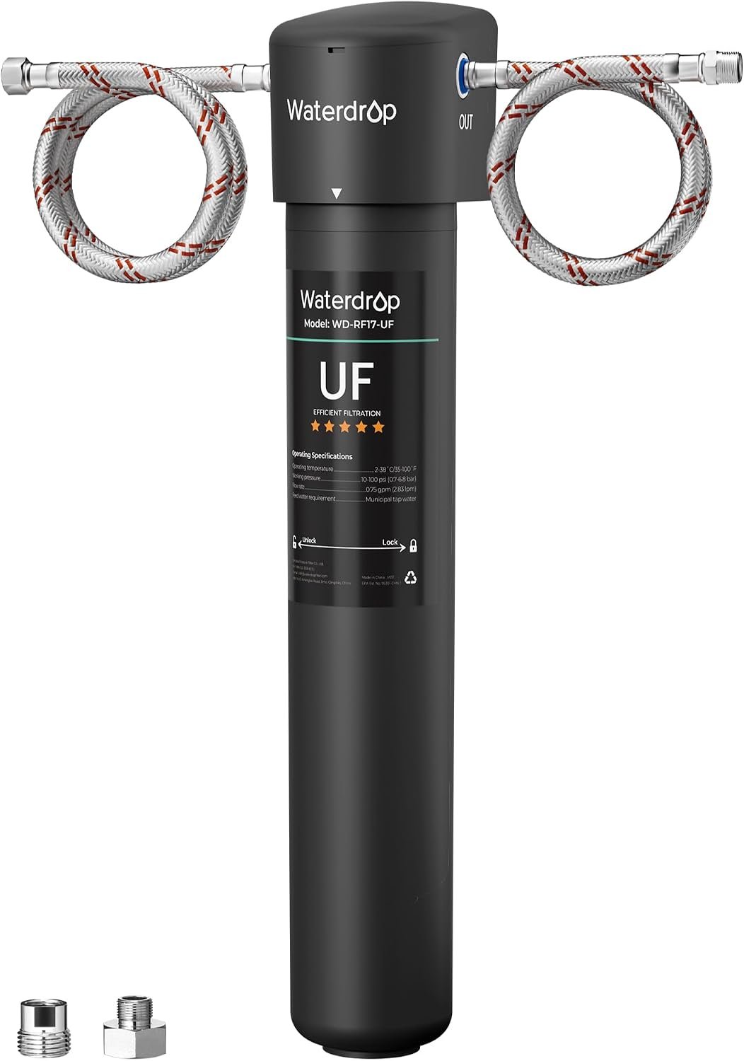 Waterdrop 17UA-UF 0.01 μm Ultra Filtration Under Sink Water Filter System