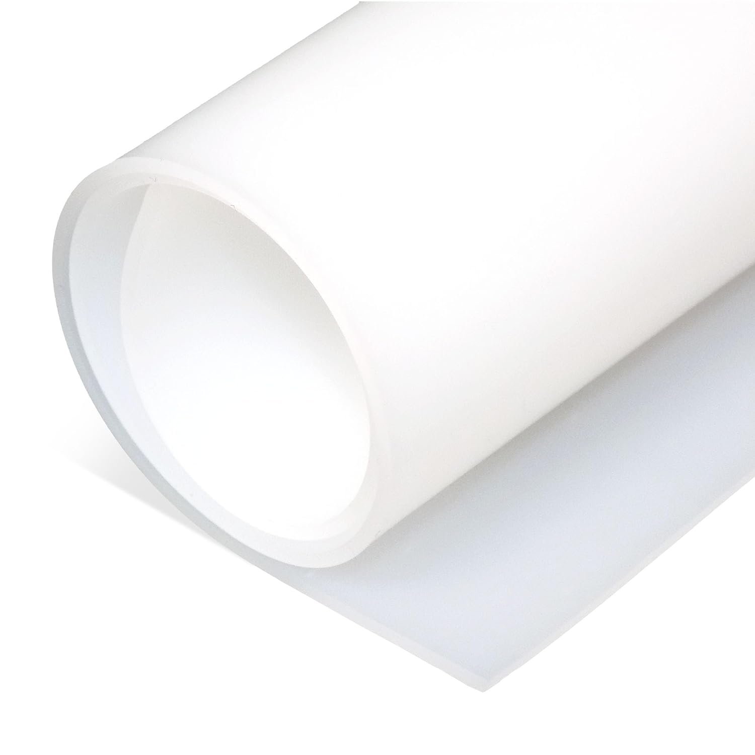 Exactly Rubber – Translucent Silicone Sheet, 50A Durometer, Semi Clear, -80 to 450F Resistant, Food-Grade Placemat, 450% Elongation, Made in USA, 1/16 x 9″ x 12″