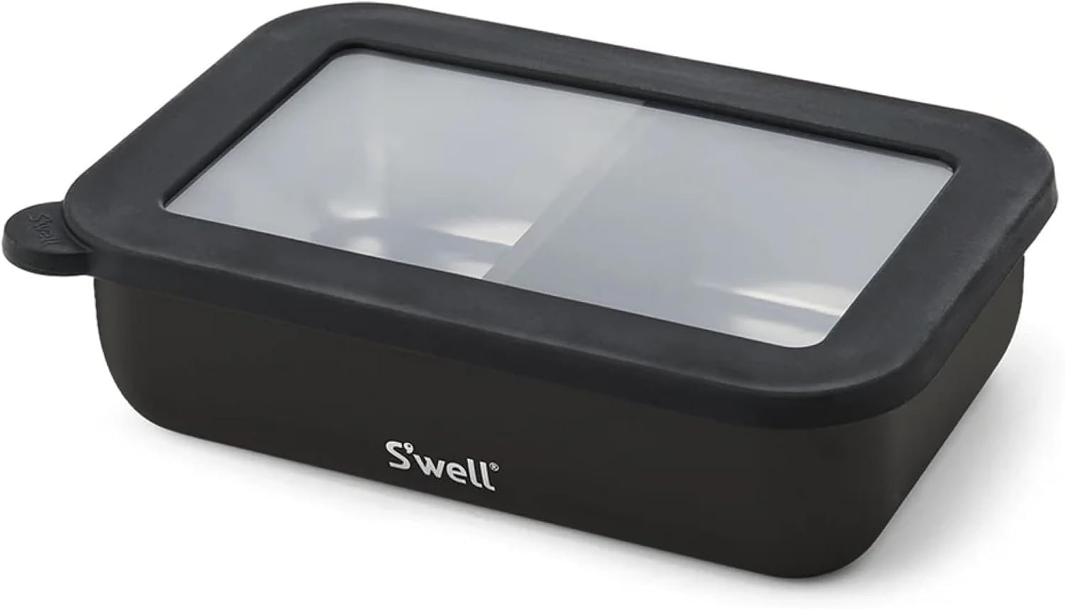 S’well Stainless Steel Bento Box, Onyx, Fits One Large Entree Or Small Entree And Snack, Includes Removable Divider, Leakproof, Easy to Clean, Dishwasher Safe