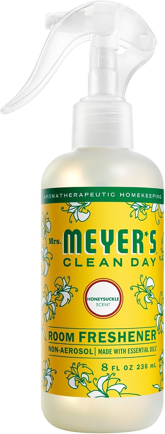 MRS. MEYER’S CLEAN DAY Room Spray, Honeysuckle Scent, 8 Fl Oz Bottle