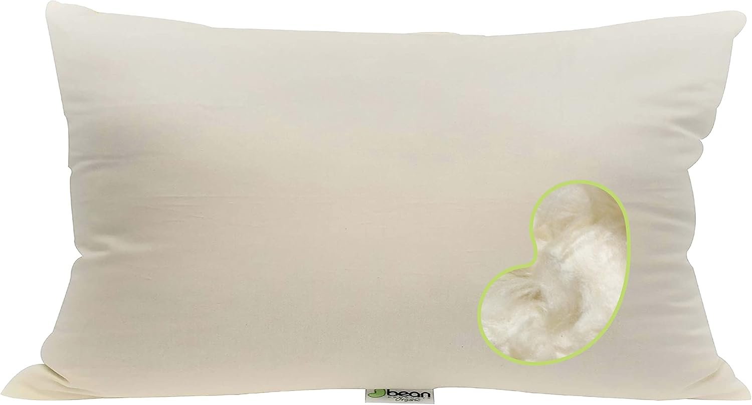 Bean Products Organic Kapok Fiber Pillow – Euro Size – 14″ x 22″