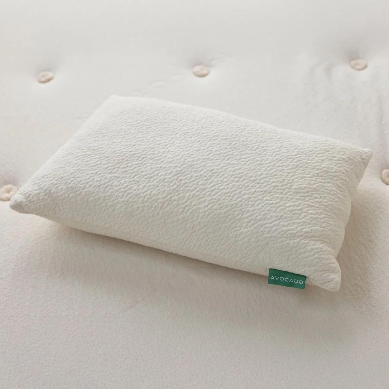 Avocado Organic Pillow Natural Latex Core with Kapok Fiber Fill (King (34″ x 19″))