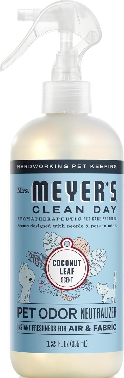 MRS. MEYER’S CLEAN DAY Pet Odor Neutralizer, Coconut Leaf Scent, 12oz