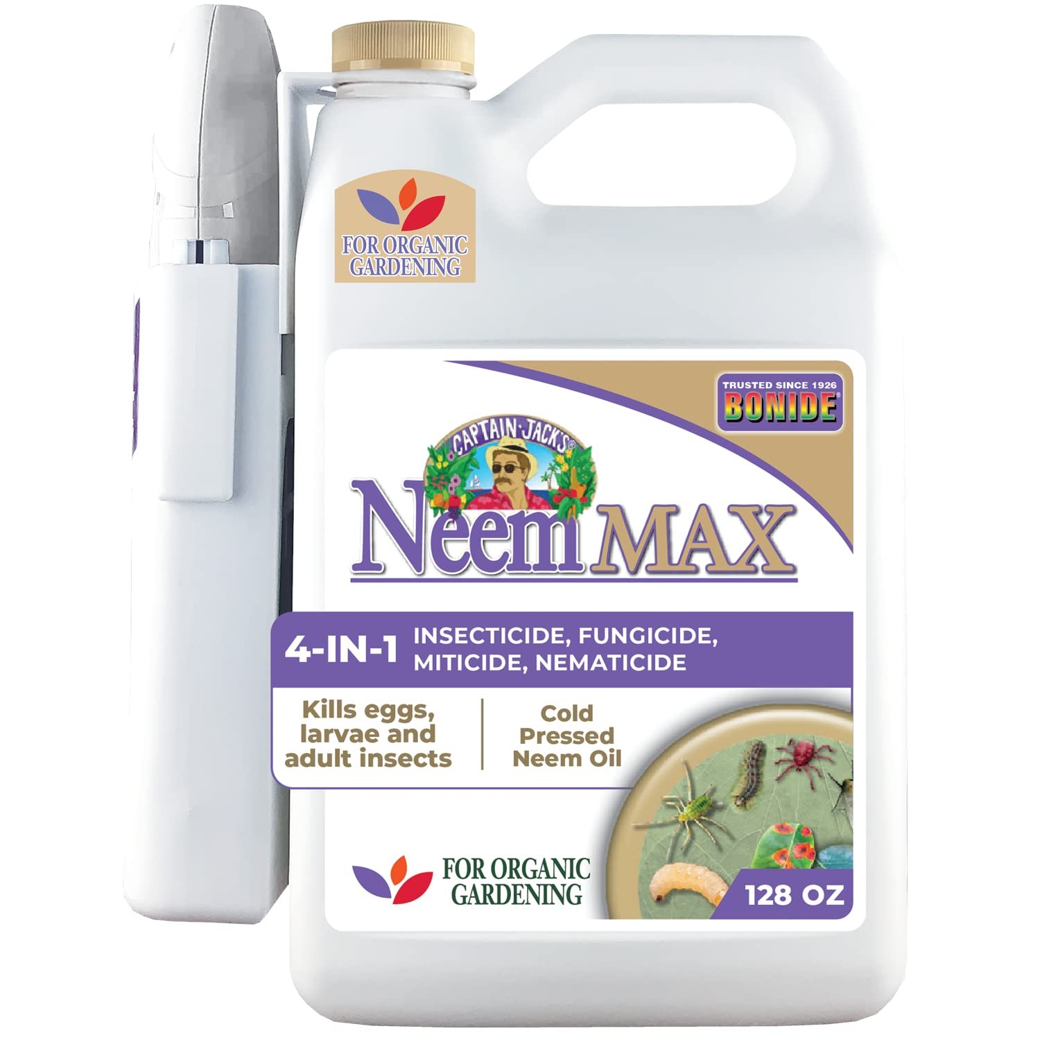 Bonide Captain Jack’s Neem Max, 128 oz Ready-to-Use Spray