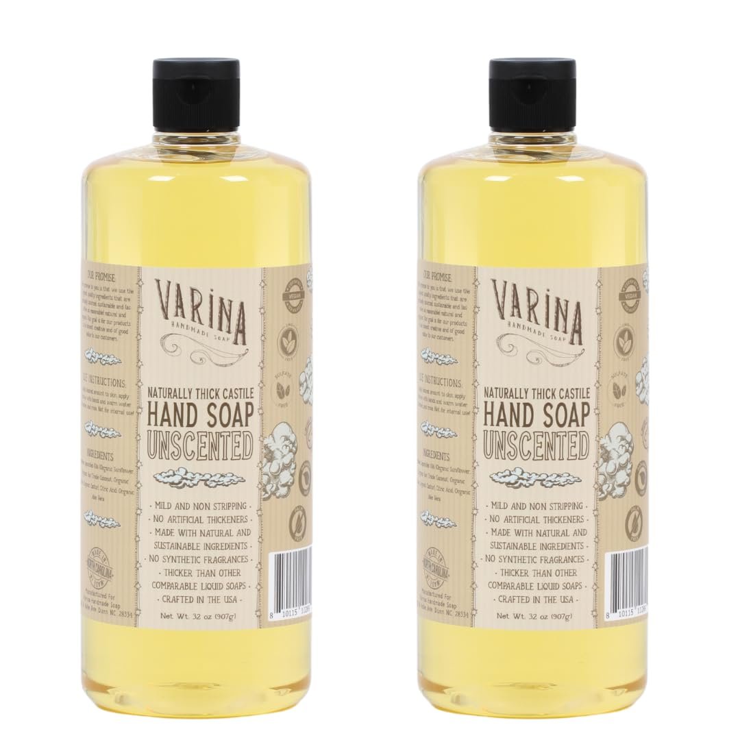 Varina Liquid Organic Castile Soap Unscented – 32oz