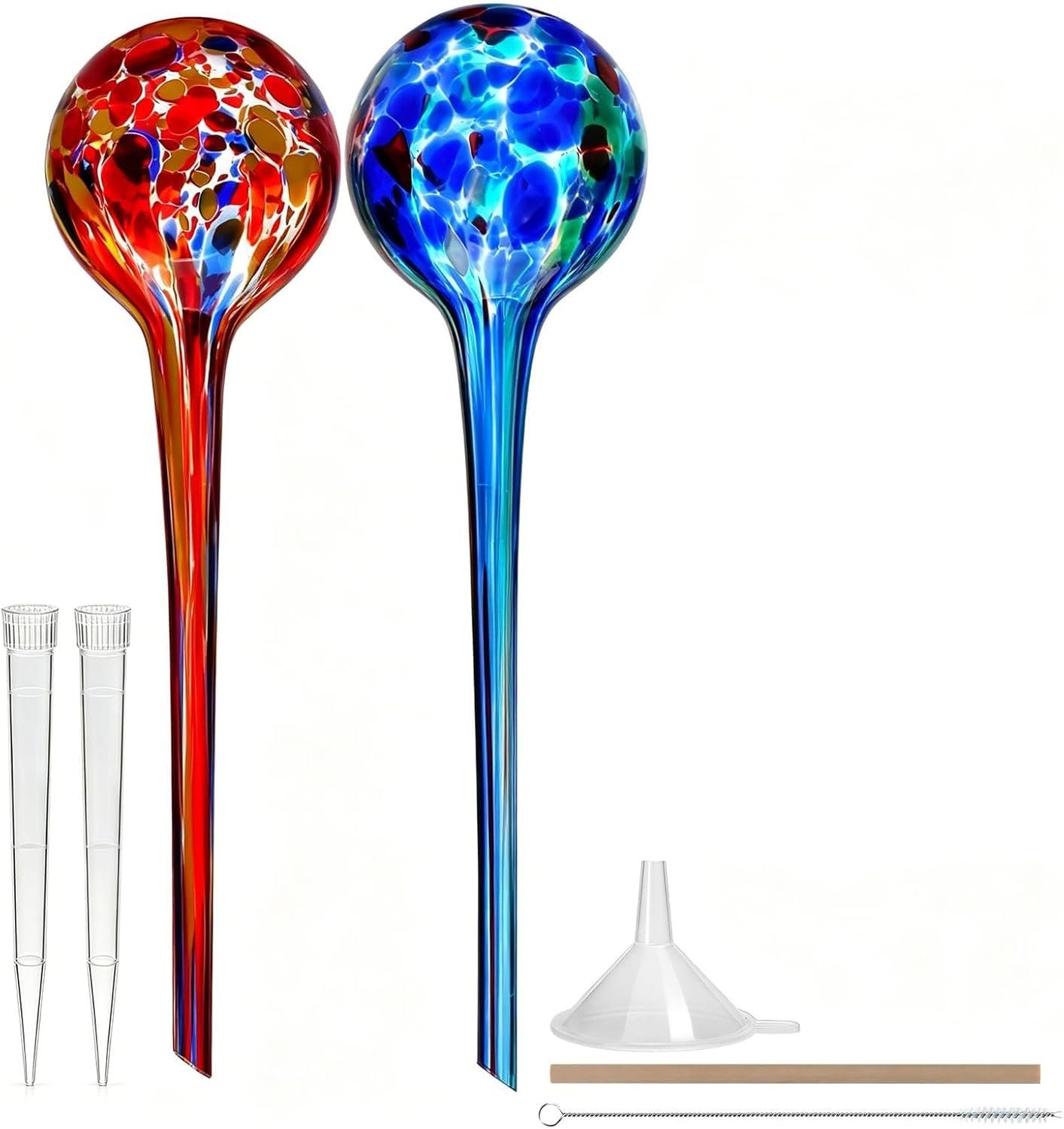 2 Pack Plant Watering Globes, Automatic Glass Watering Bulbs,