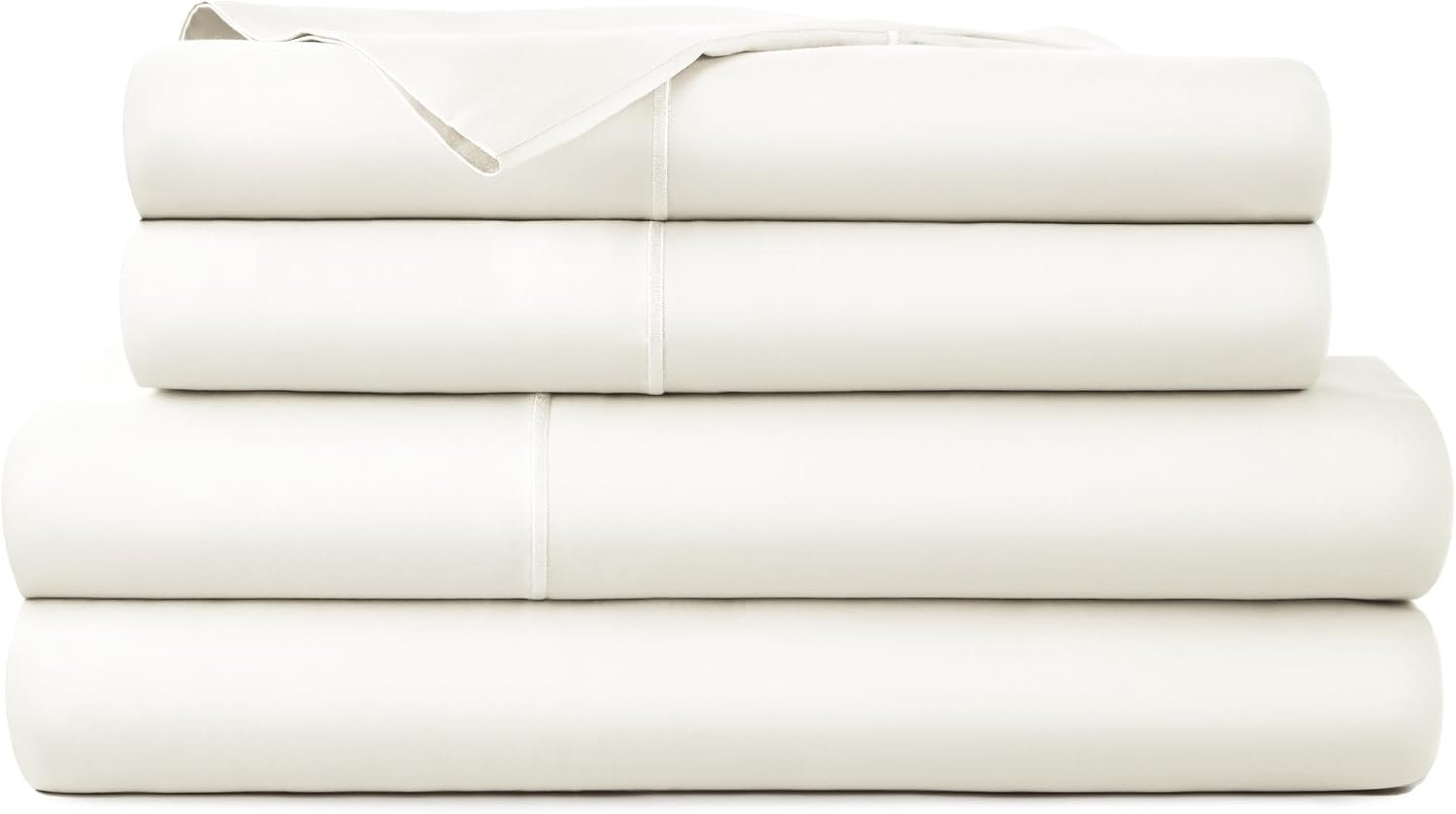 Whisper Organics 100% Organic Cotton Bed Sheets with Deep Pocket 4 Pc. Set