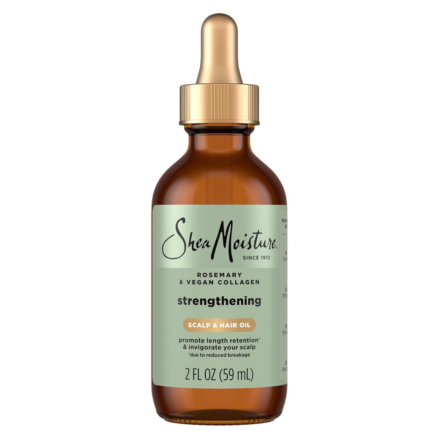 Shea Moisture Strengthening Scalp & Hair Oil Rosemary & Collagen 2oz