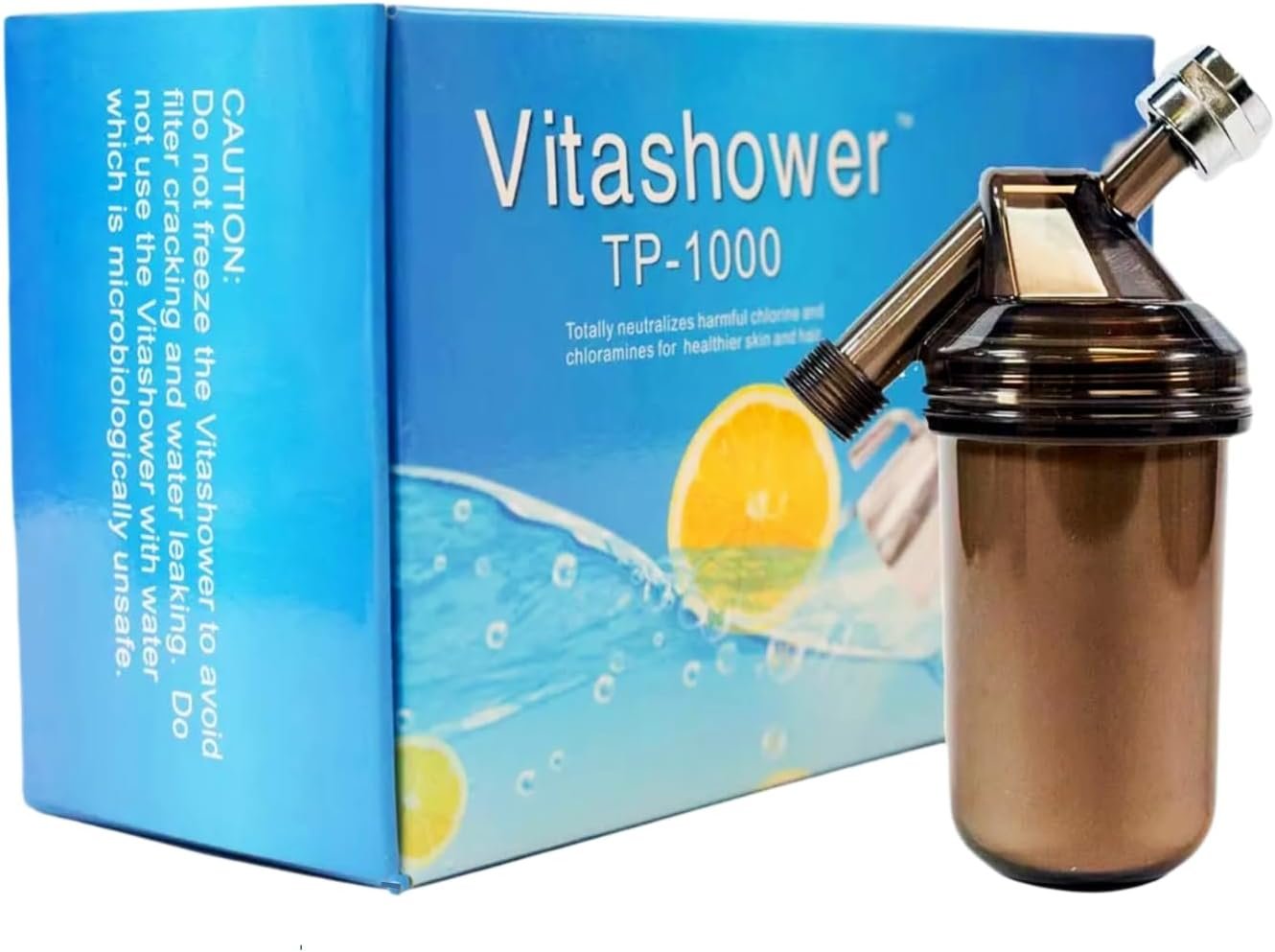 Vitamin C Shower Filter for Skin & Hair – Removes Chlorine for Sensitive Skin, Eczema & Dry Hair – High Pressure Shower Head Filter for Hard Water – Protects Skin Barrier & Hair Color
